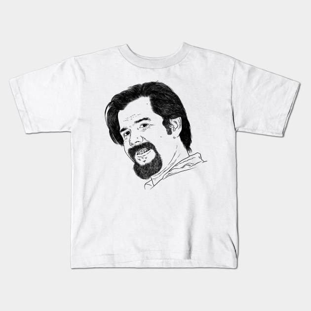 Dave Van Ronk Kids T-Shirt by TheCosmicTradingPost